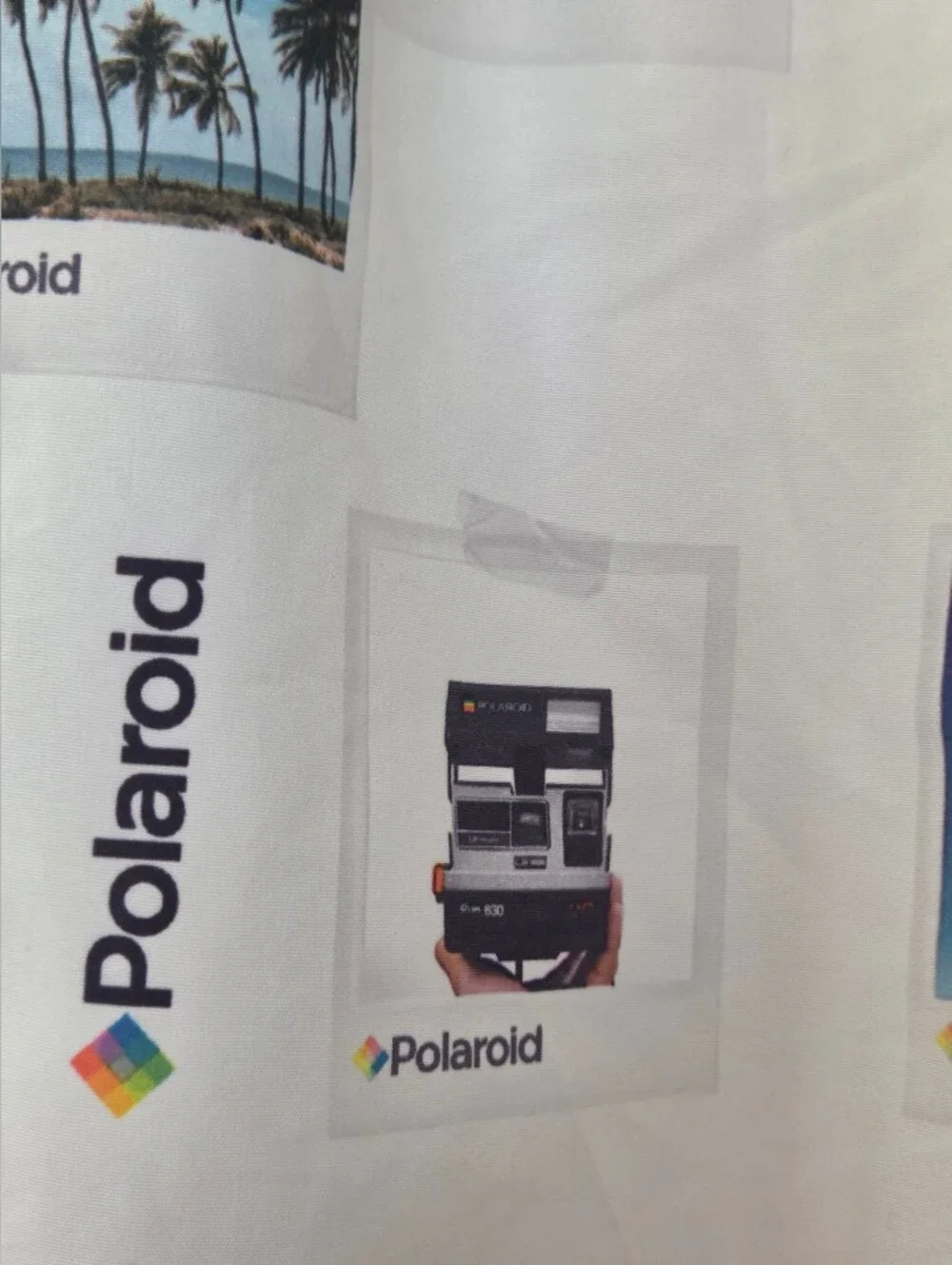 Polaroid Men's 2XL Swim Trunks Retro Instant Camera Vacation Print